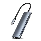 Exanko 9 Im 1 USB 3.0 Typ C USB C HUB für PC Laptop mit HDMI-Kompatiblem PD/TF Audio 3,5 M