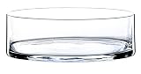 INNA-Glas Zylindrische Glasschale Vera, klar, 8cm, Ø 25cm - Obstschale - Knabb
