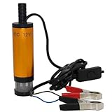 XNJHMS Tragbare Mini 12V 24V DC Elektrische Tauchpumpe zum Pumpen von Dieselöl Wasser Aluminiumlegierung Shell 12L / M