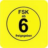 20 Stück FSK 6 Aufkleber / Sticker - FSK ab 6 freigegeb