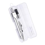 CJshop Markierung Zirkel Math Compass Geometrie Set Student Math Geometrie Werkzeugsatz Zeichnung Kompass Mit Bruchsicher Aufbewahrungsbox Metall Zirkel Geometriezirk