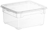 Rotho 6661300096WS 10-er Set Clear Box Small 2 l mit Deckel AppMyBox