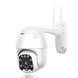 3G 4G SIM Card überwachungskamera Aussen, 360° Drehen PTZ Kamera IP Dome, Digitaler Outdoor, Zwei Wege Audio 60m IR-Nachtsich, IP66 wasserfest, Unterstützung SD Karte 4GAdd64G