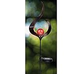 EZSolar Solar LED Gartenstecker Vintage'Swan' Schw