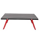 VBESTLIFE Tragbarer Klapp-Campingtisch, Leichter Samll-Tisch BBQ-Tisch Outdoor-Kochtisch mit starker Tragfähigkeit, zum Grillen zum Kochen Ang