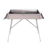 Edelstahl Grill Mangal 100x40cm Partygrill Adana Kebab Industriegrill Schaschlikgrill Schaschlik Russischer Grill (100x40cm mit Ascheschubladen, ohne Räder, 90)