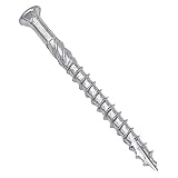 S+P Terrassenbauschrauben Edelstahl A4 Schneidkerbe T-Drill TX25-100 Stück - 5 x 60 mm für Hartholt Tropenholz WPC H