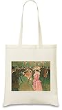 Tote bags Henri de Toulouse-Lautrec - At the Moulin Rouge- The Dance Painting Custom Printed 100% Soft Cotton| Natural Color & Eco-Friendly| Unique, Re-Usable & Stylish Handbag For Every Day Use|