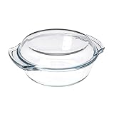 neuetischkultur Ofenschale mit Deckel Glas Auflaufschale Auflaufform Backform 2,4 L