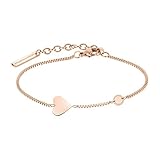 Liebeskind LJ-0511-B-20 Damen Armband Herz Edelstahl Rose 20