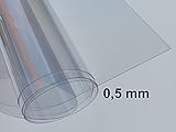 Folie Polycarbonat klar Top Qualität von alt-intech® (PC klar 0,5 mm, 1000 x 600)
