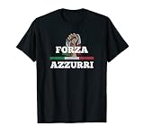 ITALIA 2021 Italien Trikot Fussball Fan Forza Azzurri T-S