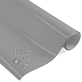 timalo® Premium Möbelfolie selbstklebend uni Hochglanz Küchenfolie Klebefolie zum Bekleben von Möbel, Türen PVC Folie Küche Bastefolie Türfolie | Grau-G-300x63