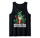 Evil Santa Loser Gesture 'NO HO HO Gifts For You!' Weihnachten Tank Top