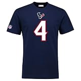 NFL Deshaun Watson #4 Houston Texans Name & Number T-Shirt Navy, XL