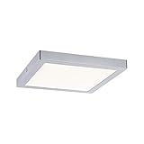 Paulmann 70982 LED Panel Abia eckig incl. 1x22 Watt Deckenlampe Chrom matt Lichtpanel Kunststoff Deckenlicht 2700