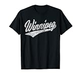 Winipeg Kanada-Flagge Sport Baseball Script Trikot Swoosh. T-S