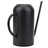 1.5L Edelstahl Lange Auslauf Gießkanne Topf für Garten Blumen Pflanzen Bonsai Bewässerungswerkzeug Schw