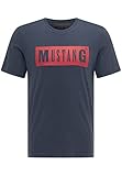 MUSTANG Herren Alex C LOGO Tee T-Shirt, Blau (Dunkelblau 4085), XXL