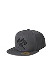 barTbaren – Snapback in Grau für echte Bartliebhaber – verstellbare Unisex Cap für Damen und Herren mit hochwertig aufgesticktem 3D Axt Log