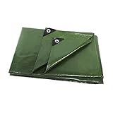 ANSIO Abdeckplane, 3m x 4 m / 10 Fuß x 13 Fuß, Plane Wasserdichtes Blatt, Strapazierfähig, Premium-Qualitä, 200 g/m² - Grü