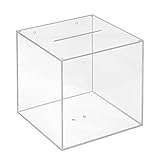 Losbox aus Acrylglas in 200x200x200mm - Zeigis® / Spendenbox/Aktionsbox/Gewinnspielbox/transparent/durchsichtig/Acryl/Plexiglas®