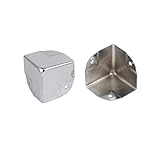 sourcing map Holz Koffer Schmuck Kasten Metall Ecke Kanten Schützer Schutz 40mmx40mmx40mm 2Stk DE