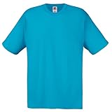 Fruit of the Loom Herren T-Shirt Original T 61-082-0 Azure Blue XXL