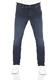 Wrangler Herren Jeans Greensboro Regular Straight Fit Jeanshose Hose Denim Stretch Baumwolle Blau Schwarz w30 - w46, Farbvariante:Smoke Blue (W15QLR90B), Größe:38W / 36L