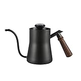 IF.HLMF 650 ml Kaffeemaschine Handkaffeekanne Haushalt Hängender Ohrtopf Mini Edelstahl Tropftyp mit Thermometer Kaffeegeschirr Werkzeug