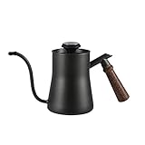 IF.HLMF 650 ml Kaffeemaschine Handkaffeekanne Haushalt Hängender Ohrtopf Mini Edelstahl Tropftyp mit Thermometer Kaffeegeschirr Werkzeug