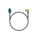 Vecys DAB Antenne SMB zu Fakra Kabel 30 cm 11.8 Zoll Verlängerungskabel Universum FAKRA Stecker zu SMB Buchse Antennenadapter RG174 Typ Z Kabel für DAB + FM Universal GPS Antennen Navigationssy