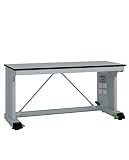 Momoline BCAR180-S-SKY-HPL Skylab Arbeitstisch mit Rollen, einfache Konstruktion, Arbeitsplatte aus Hochdruckschichtstoff (HPL), G