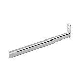 Vasalat Schrankrohr ausziehbar | 40 - 60 cm | Teleskopstange | stabile Nischenstange | Kleiderstang