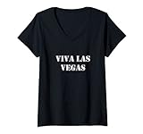 Damen Viva Las Vegas T-Shirt mit V