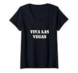 Damen Viva Las Vegas T-Shirt mit V