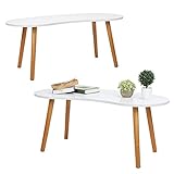 ZGNB Beistelltisch, Pflegeleichter Rostbeständiger Teetisch Langlebiger Midcentury Modern Style MDF für W