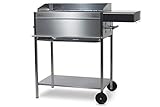 Schickling Premio XL II - Holzkohlegrill - Edelstahlgrill - Grillwagen - Rechteckig - 100% Edelstahl - Holzkohle - Made in Germany - Direkt vom H