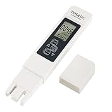 Mesee Wasserqualitätstest Meter, 3 in 1 LCD Digital Wasserqualität Tester Wasser Tester, TDS EC Wassertester Hoher Genauigkeit für Trinkwasser, Pool, Aquarium, Fischteich und Schwimmb