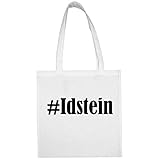 Tasche #Idstein Größe 38x42 Farbe Weiss Druck Schw