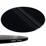 Rapid Teck® Glasplatte Rund Durchm. 600 mm Schwarz Glastisch Tischplatte aus gehärtetem Glas Tisch Glasscheibe 8mm Dick