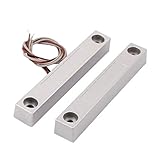 New Lon0167 Set MC-58 Alarmsicherheit Magnetischer Türkontakt-Reedschalter NC + NO 106 x 16 x 15mm(Set MC-58 Alarm Security Magnetic Door Contact Iron Stick Reed Switch NC+NO 106 x 16 x 15