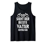 Herren Bester Vater Papa Welt lustige Sprüche Geschenkidee Vatertag Tank Top