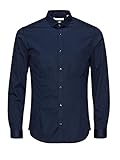 JACK & JONES Herren Jjprparma Shirt L/S Noos Businesshemd, Navy Blazer, S EU