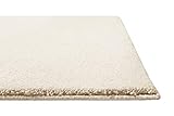 Homie Living | Kurzflor Teppich Super Soft, weich und kuschelig für Wohnzimmer, Schlafzimmer, Flur oder Kinderzimmer | Venice | Beige Creme | (120 x 170 cm)