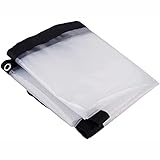 wasserdichte Transparente Plane,Große Abdeckplane Wasserdicht Abdeckung wasserdicht, strapazierfähige, transparente, wetterfeste Plane, faltbar, Pflanzendach, Regenschutz, Seil enthalten(Size: 2*2m(