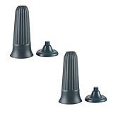 Happyyami 2 Stücke Kunststoff Grabvase Grab Friedhof Vase Steckvase Blumenvase Friedhofsvase zum Stecken Bodenvaseneinsatz für Trauerschmuck Grabschmuck Grabdek