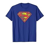 Superman Retro Supes Logo Distressed T-S