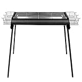 YXXHM- Holzkohlegrill Klappgrill Edelstahl Camping Grill Holzkohle Barbecue Klappbar Standgrill, tragbar, Geeignet für Grillpartys im Freien für 5-10 Personen, 73x37x82