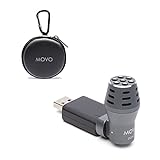 Movo Mini Omnidirektionales USB Computer Mikrofon mit USB Adapter Kompatibel mit Laptop, PC und Mac, Perfect Podcasting, Gaming, Remote Work, Konferenz, Livestream, VOIP und Desktop M